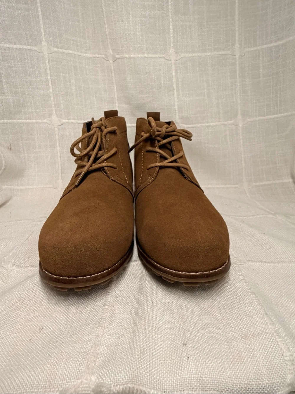 NWT White Mountain Auburn New Chestnut Suede Chukka Boots 8W Wide